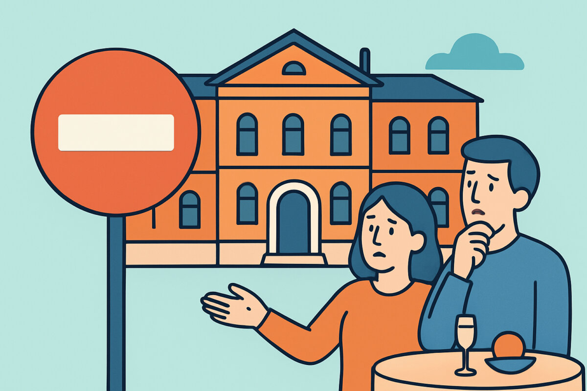 Historiallisen rakennuksen rajoitukset juhlissa