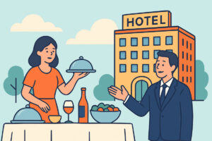 Hotellin juhlasali – majoitus ja tarjoilu samasta paikasta